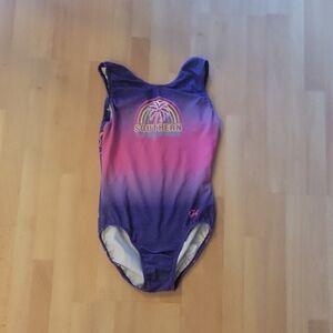 GK Southern California Purple and Pink Gradient Leotard